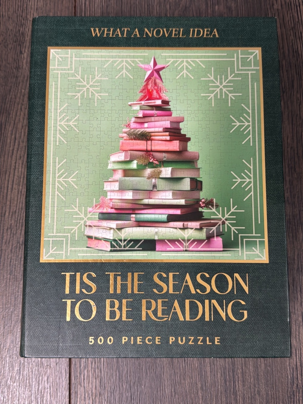 Tis The Season To Be Reading 500-Piece Holiday Puzzle
